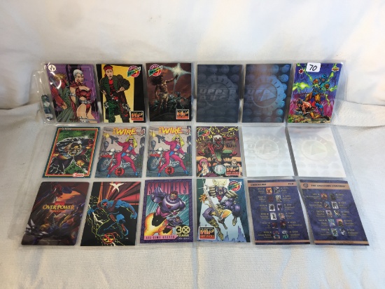 Lot of 18 Pcs Collector Modern Assorted DC and Marvel Super Heroes Trading Game Cards -See Photos