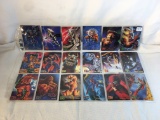 Lot of 18 Pcs Collector Modern Assorted DC and Marvel Super Heroes Trading Game Cards -See Photos