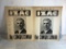 Lot of 2 Collector Vintage Poster-Cardboard IZAC Congressman Size: 14x10.5