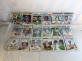 Lot of 18 Pcs Collector Vintage  MLB Baseball  Sport Trading Assorted Cards & Players - See Photos