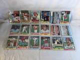 Lot of 18 Pcs Collector Vintage  MLB Baseball  Sport Trading Assorted Cards & Players - See Photos