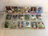 Lot of 18 Pcs Collector Vintage  MLB Baseball  Sport Trading Assorted Cards & Players - See Photos