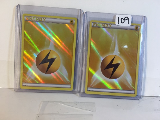 Lot of 2 Pcs Collector Modern Pokemon TCG Assorted Trainer Trading Game Cards - See Photos