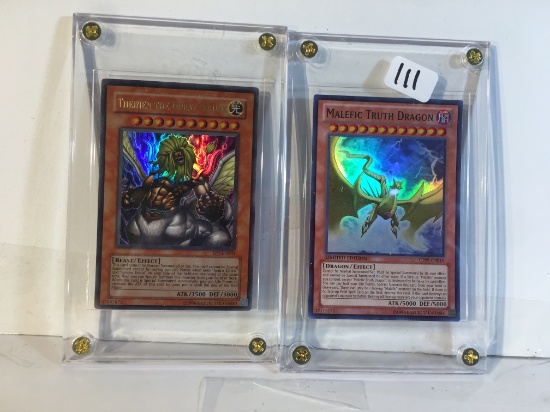 Lot of 2 Pcs Collector Modern YU-Gi-Oh Assorted Trading Game Cards - See Pictures
