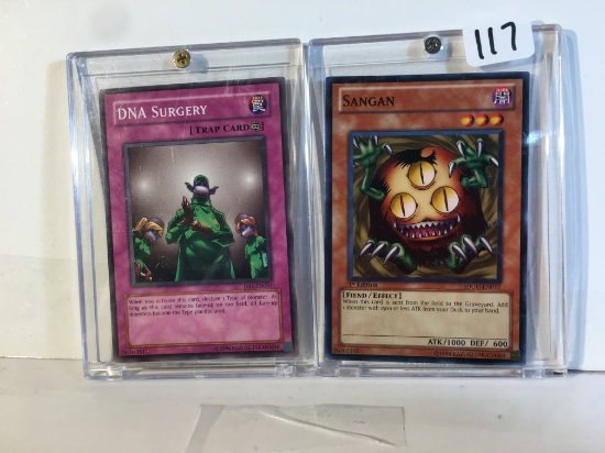 Lot of 2 Pcs Collector Modern YU-Gi-Oh Assorted Trading Game Cards - See Pictures