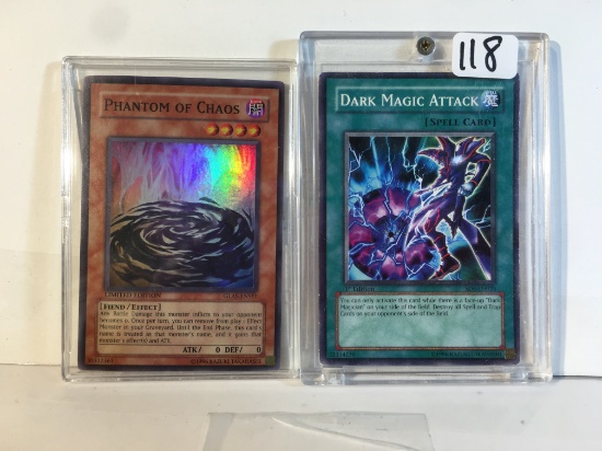 Lot of 2 Pcs Collector Modern YU-Gi-Oh Assorted Trading Game Cards - See Pictures