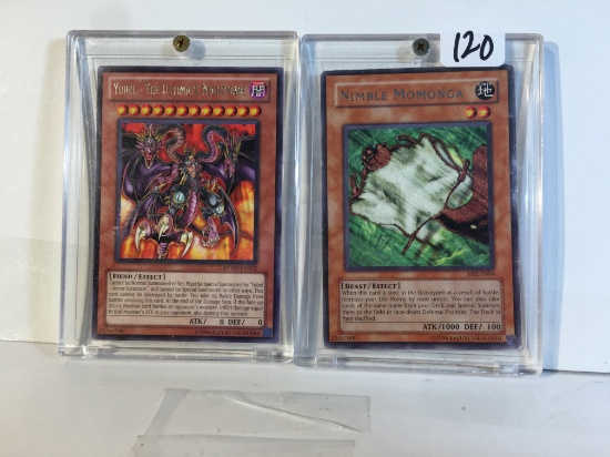 Lot of 2 Pcs Collector Modern YU-Gi-Oh Assorted Trading Game Cards - See Pictures