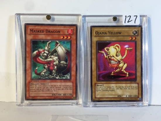 Lot of 2 Pcs Collector Modern YU-Gi-Oh Assorted Trading Game Cards - See Pictures
