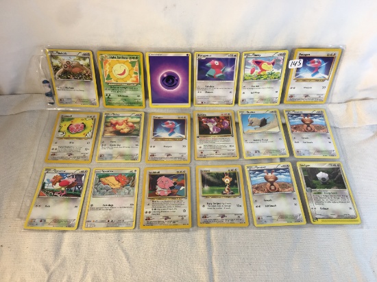 Lot of 18 Pcs Collector Modern Pokemon TCG Assorted Pokemon Trading Game Cards - See Photos