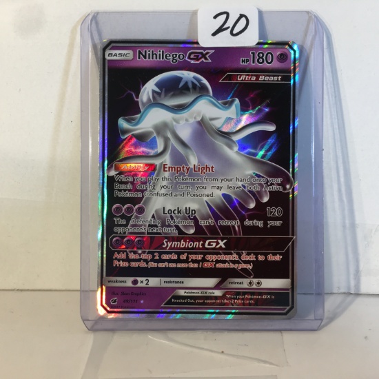 Collector Modern 2017 Pokemon TCG Basic Nihilego HP180 Ultra Beast Trading Game Card 49/111
