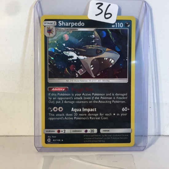 Collector Modern 2017 Pokemon TCG Stage1 Sharpedo HP110 Pokemon Trading Game Card 82/149