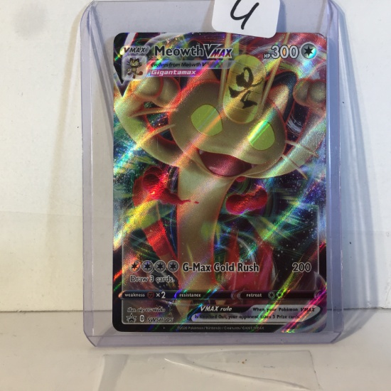 Collector Modern 2020 Pokemon TCG VMAX Meowth Gigantamax HP300 SWSH005 Trading Card