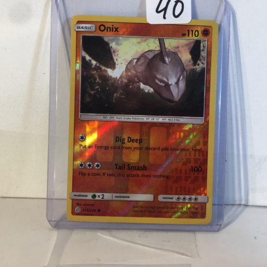 Collector Modern 2019 Pokemon TCG Basic Onix HP110 Pokemon Trading Game ...