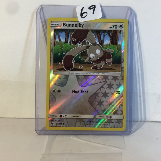 Collector Modern 2017 Pokemon TCG Basic Bunnelby HP70 Pokemon Trading Game Card 87/111