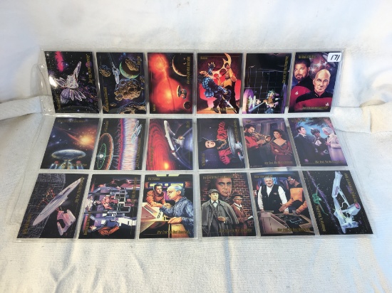 Lot of 18 Collector Assorted Skybox Star Trek Trading Cards  -  See Pictures