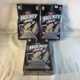 Lot of 3 Collector Upper Deck NHL Hockey 1990-91 Sports Trading Card Packs  -  See Pictures