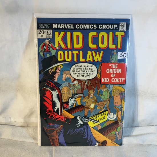 Collector Vintage Marvel Comics Kid Colt Outlaw Comic Book No.170