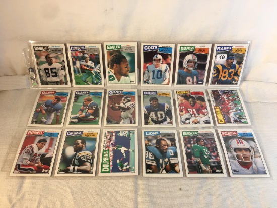 Lot of 18 Pcs Collector Vintage NFL Football Sport Trading Assorted Cards and Players - See Pictures