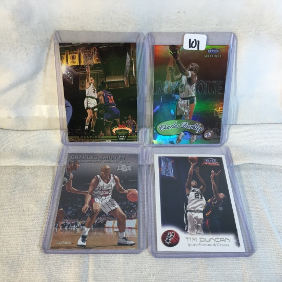 Lot of 4 Pcs Collector Modern NBA Basketball Sport Trading Assorted Cards and Players -See Pictures