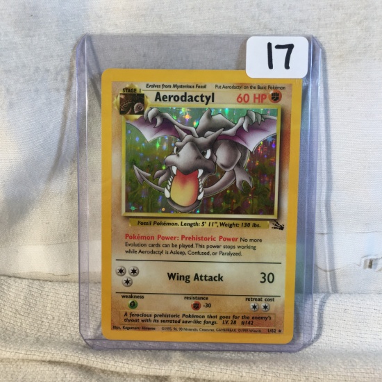Collector 1999 Wizards Nintendo Game Freak TCG Pokemon Stage1 Aerodactyl 60HP Trading Game 1/62