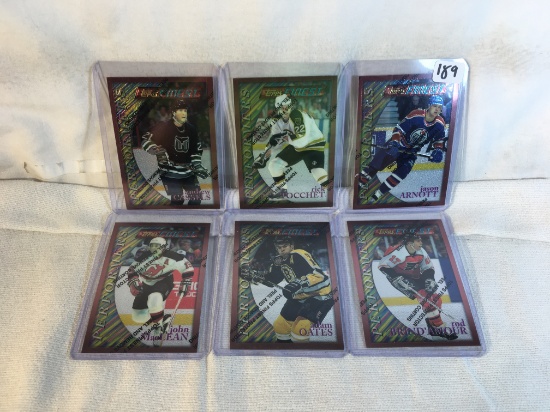 Lot of 6 Pcs Collector Modern NHL Hockey Sport Trading Assorted Cards and Players -See Pictures