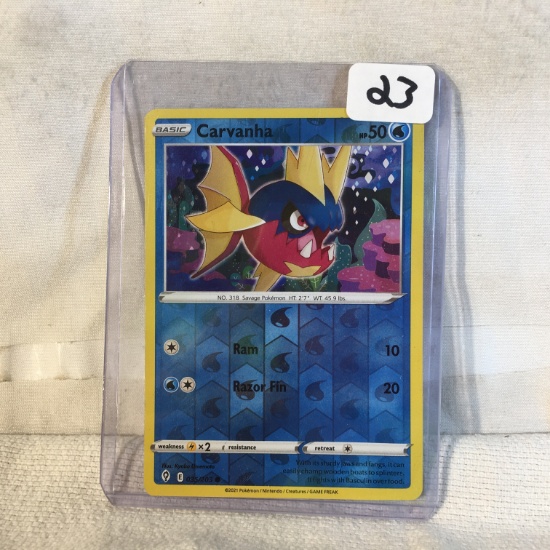 Collector 2021 Modern Pokemon TCg Basic Carnaha HP50 Pokemon Trading Game Card 035/203