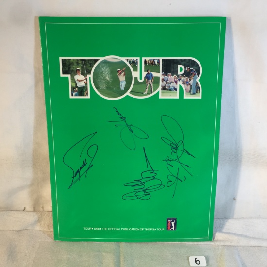 Collector Vintage 1988 Tour The Official Publication PGA Tour Magazine Signed Autographed -See Photo
