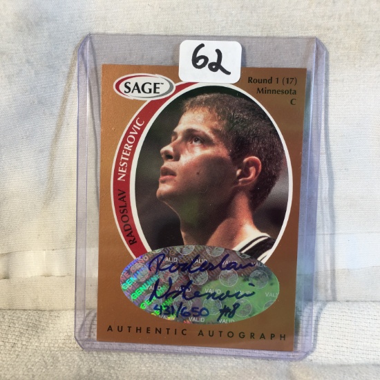 Collector 1998 SAGE NBA Basketball Sport Trading #436 Radoslav Nesterovic Trading Card
