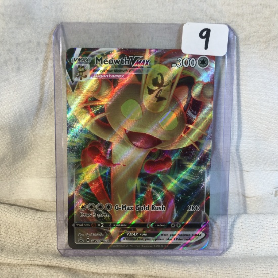 Collector Modern 2020 Pokemon TCG Vmax Meowth Hp300 Trading Game Card SWSH005