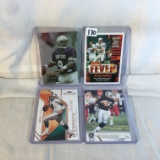 Lot of 4 Pcs Collector Modern NFL Football Sport Trading Assorted Cards and Players -See Pictures