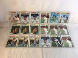 Lot of 18 Pcs Collector Vintage MLB Baseball Sport Trading Assorted Cards & Players -See Pictures