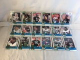 Lot of 18 Pcs Collector Vintage NFL Football Sport Trading Assorted Cards & Players - See Pictures
