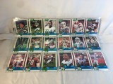 Lot of 18 Pcs Collector Vintage NFL Football Sport Trading Assorted Cards & Players - See Pictures