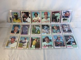 Lot of 18 Pcs Collector Vintage MLB Baseball Sport Trading Assorted Cards & Players -See Pictures