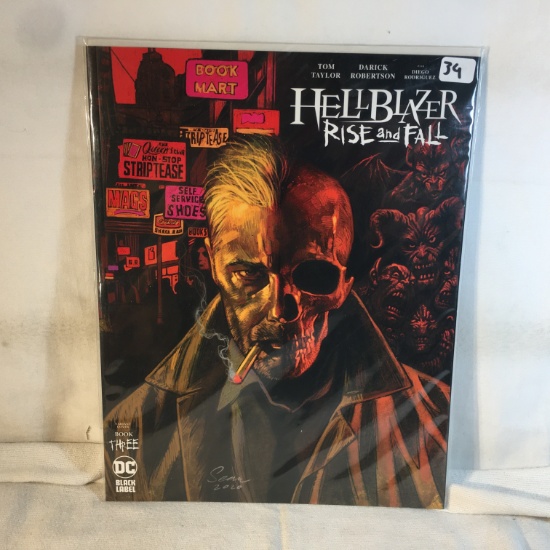 Collector Modern DC Comics Hellblazer Rise And Fall Black Label Comic Book No.3