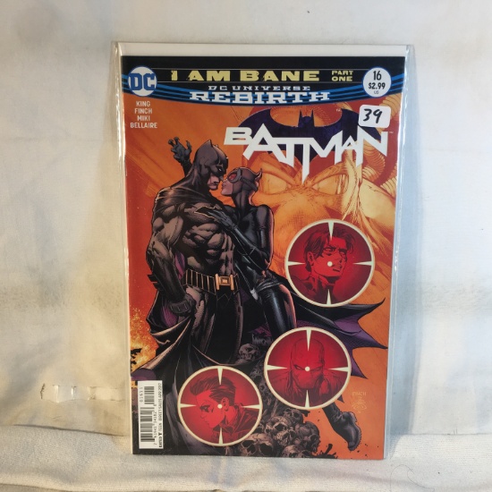 Collector Modern DC Comics DC Universe Rebirth Batman Comic Book No.16
