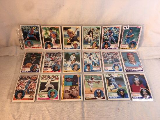 Lot of 18 Pcs Collector Vintage MLB Baseball Sport Trading assorted Cards & Players - See Pictures