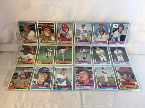 Lot of 18 Pcs Collector Vintage MLB Baseball Sport Trading assorted Cards & Players - See Pictures