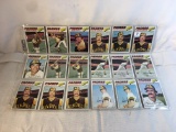 Lot of 18 Pcs Collector Vintage MLB Baseball Sport Trading assorted Cards & Players - See Pictures