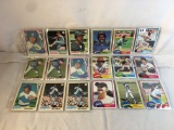 Lot of 18 Pcs Collector Vintage MLB Baseball Sport Trading assorted Cards & Players - See Pictures
