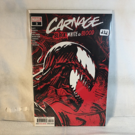 Collector Modern Marvel Comics Carnage Black, White & Blood Comic Book No.3