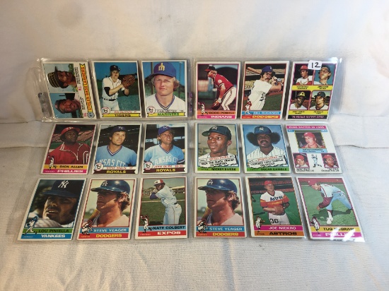 Lot of 18 Pcs Collector Vintage MLB Baseball Sport Trading Assorted Cards and Players - See Pictures