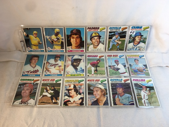 Lot of 18 Pcs Collector Vintage MLB Baseball Sport Trading Assorted Cards and Players - See Pictures