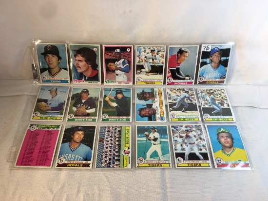 Lot of 18 Pcs Collector Vintage MLB Baseball Sport Trading Assorted Cards and Players - See Pictures