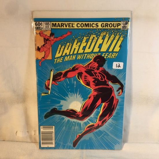 Collector Vintage Marvel Comics Daredevil The Man Without Fear Comic Book No.185