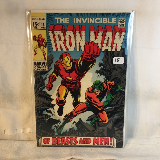Collector Vintage Marvel Comics The Invincible Iron Man Comic Book No.16
