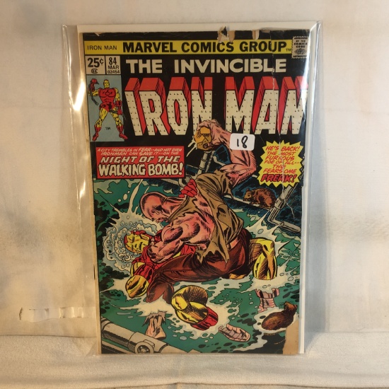 Collector Vintage Marvel Comics The Invincible Iron Man Comic Book No.84