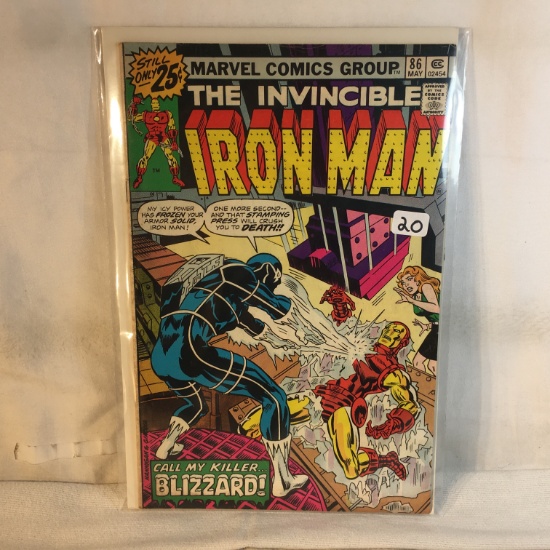 Collector Vintage Marvel Comics The Invincible Iron Man Comic Book No.86