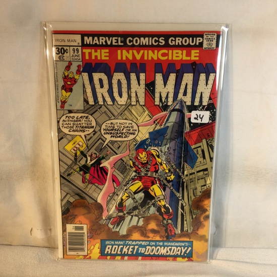 Collector Vintage Marvel Comics The Invincible Iron Man Comic Book No.99
