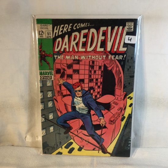 Collector Vintage Marvel Comics Here Comes Daredevil The Man Without Fear Comic Book No.51